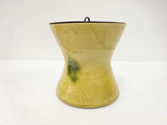  作家物　黄瀬戸　立鼓　水指